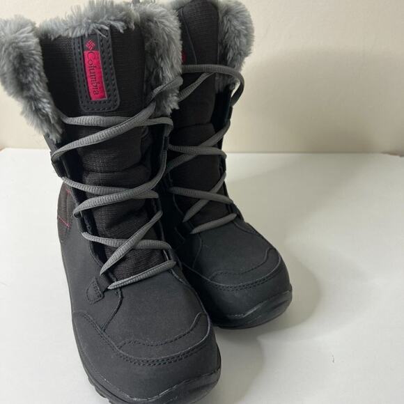 Columbia Ice Maiden Snow Winter Boots Girls sz 4 - Picture 5 of 8